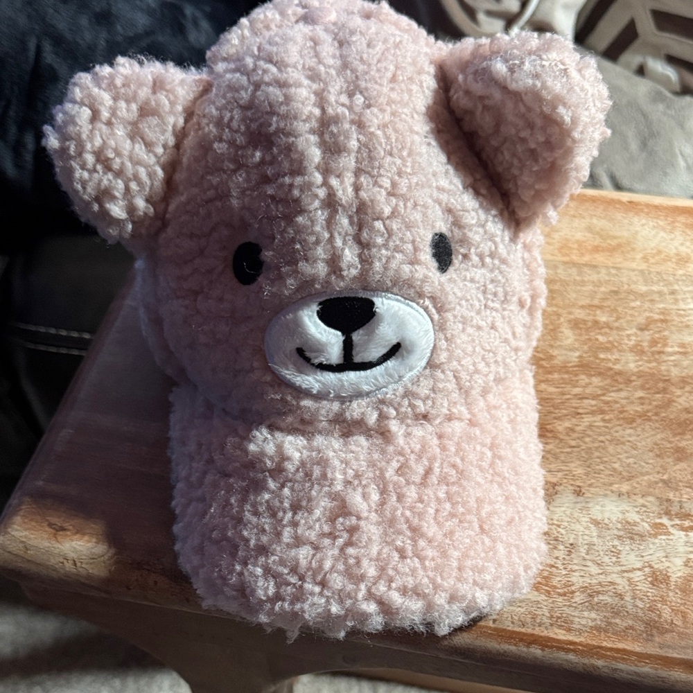 Charming Pink Teddy Bear Hat